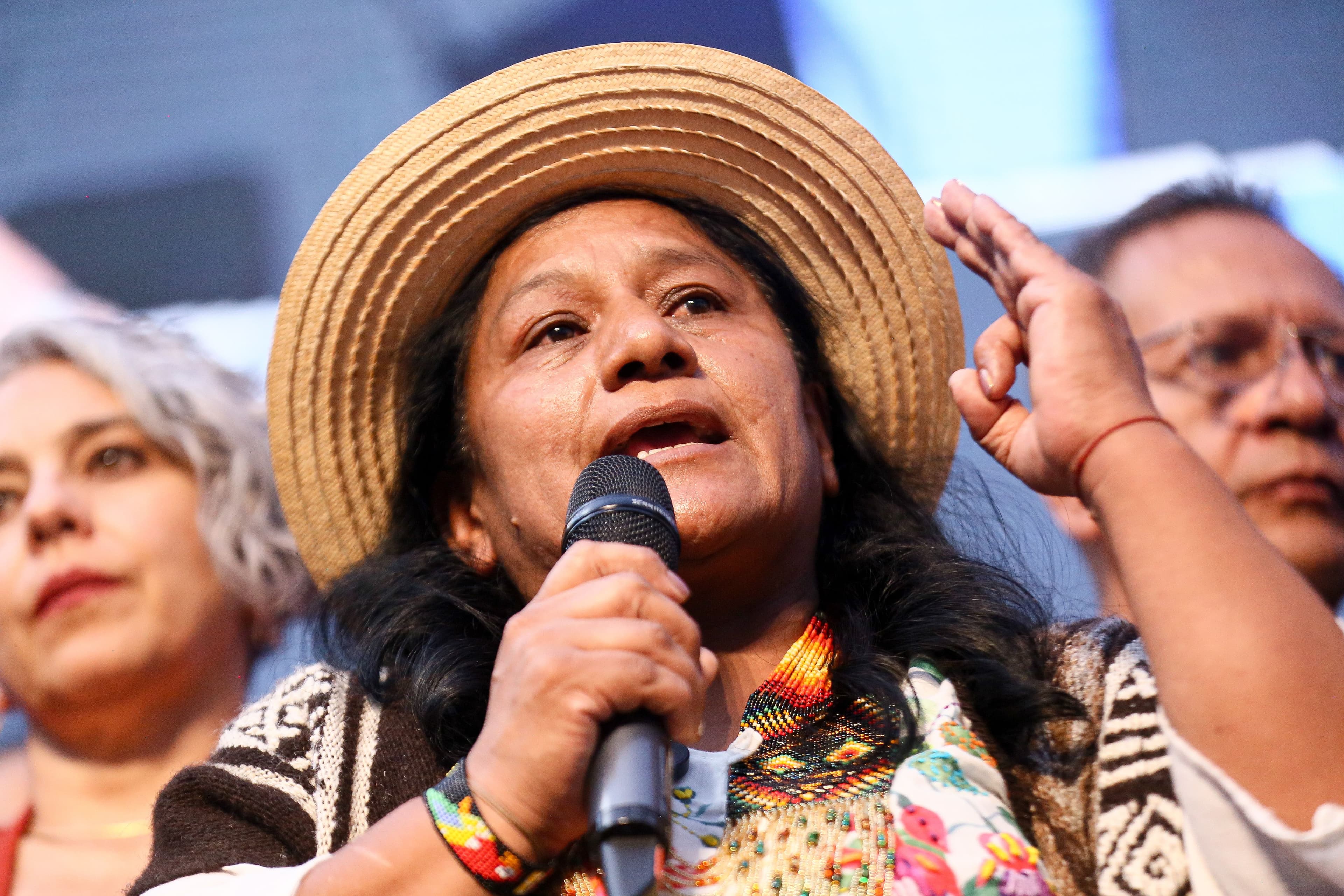 Las declaraciones de Aída Quilcué sobre las universidades y la clase política tradicional desataron debate en plena recta final de las elecciones presidenciales. Las declaraciones de Aída Quilcué sobre las universidades y la clase política tradicional desataron debate en plena recta final de las elecciones presidenciales.