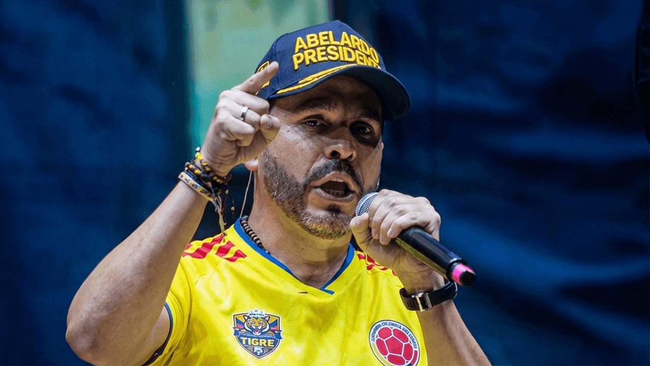 Abelardo de la Espriella en su cierre de campaña en Barranquilla. Abelardo de la Espriella en su cierre de campaña en Barranquilla.