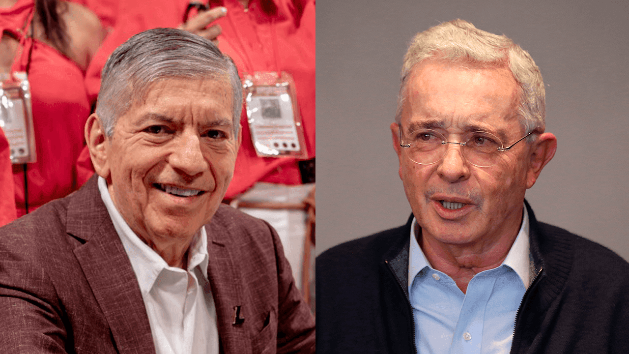 César Gaviria y Álvaro Uribe César Gaviria y Álvaro Uribe