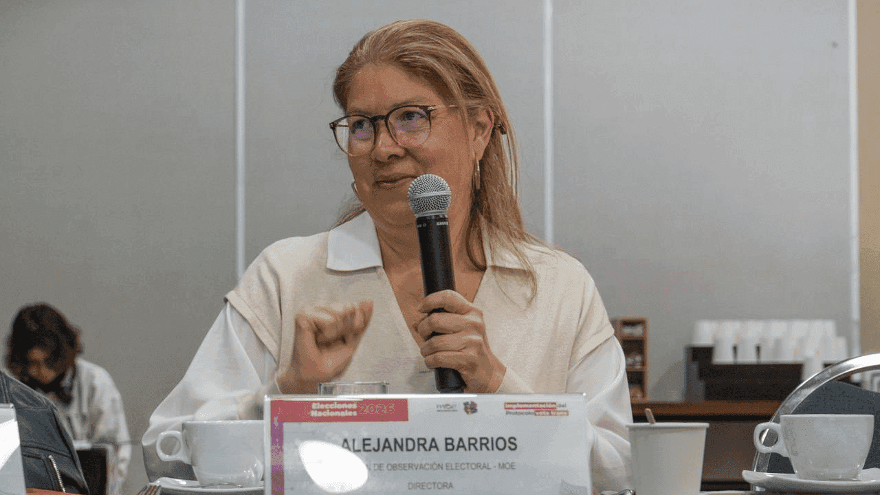 Alejandra Barrios directora de la MOE Alejandra Barrios directora de la MOE