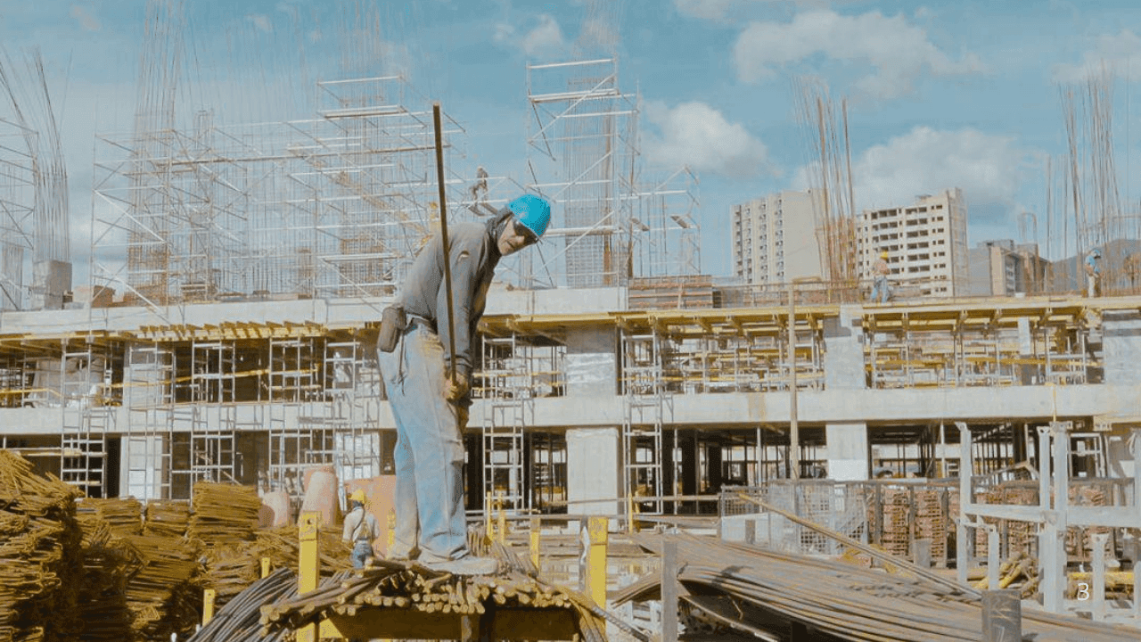 Imagen de referencia de la construcción del Arena Primavera. Imagen de referencia de la construcción del Arena Primavera.