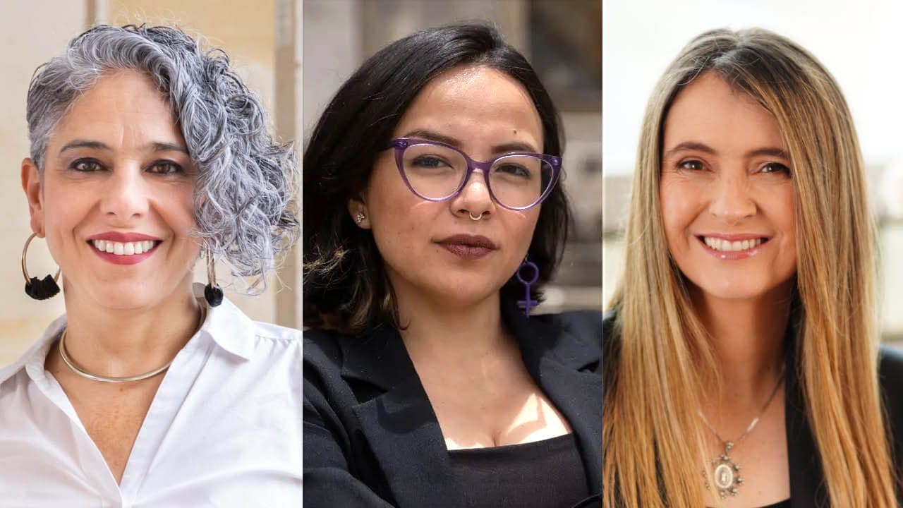 María José Pizarro, Jennifer Pedraza y Paloma Valencia. Créditos: Prensa candidatas María José Pizarro, Jennifer Pedraza y Paloma Valencia. Créditos: Prensa candidatas