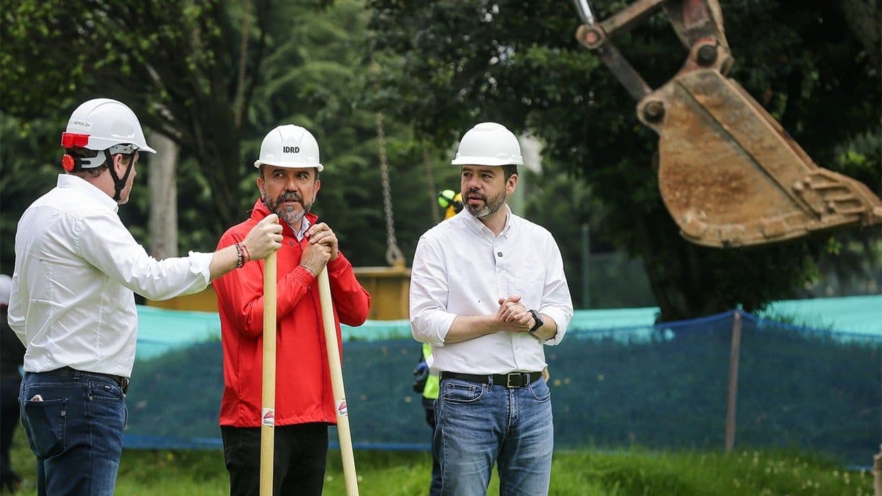 Alcalde galán Obras del nuevo estadio campí Alcalde galán Obras del nuevo estadio campí