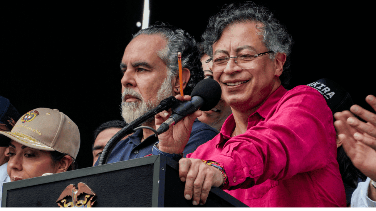 Gustavo Petro en Medellín el primero de mayo. Gustavo Petro en Medellín el primero de mayo.
