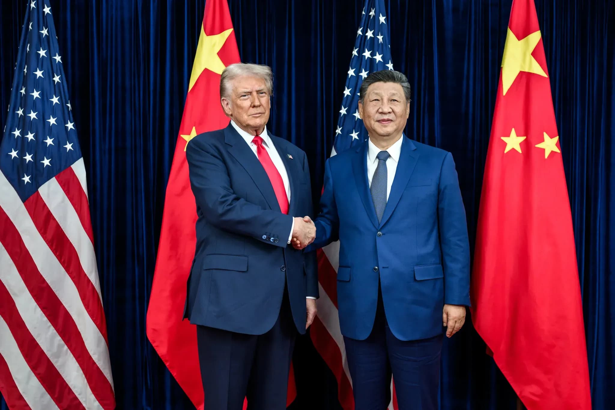 Donald Trump junto a Xi Jinping Donald Trump junto a Xi Jinping