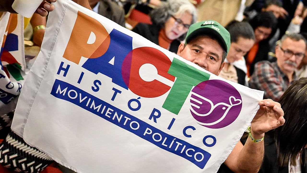 Un miembro del Pacto Histórico. Un miembro del Pacto Histórico.