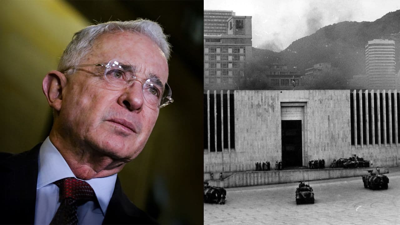 Álvaro Uribe sobre toma de Palacio de Justicia Álvaro Uribe sobre toma de Palacio de Justicia