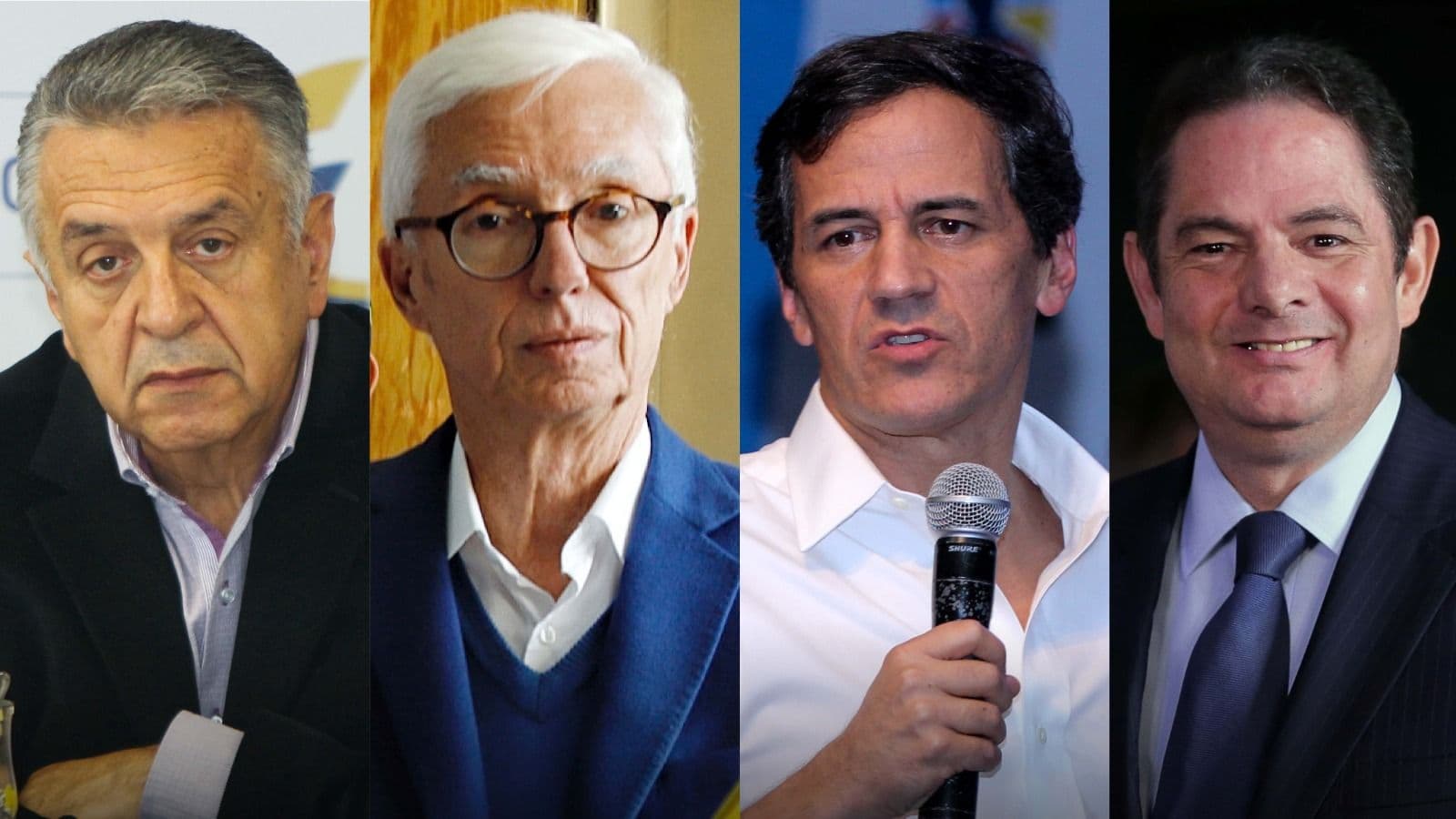 Lucho Garzón, Jorge Enrique Robledo, Rafael Nieto, Germán Vargas Lleras. Lucho Garzón, Jorge Enrique Robledo, Rafael Nieto, Germán Vargas Lleras.