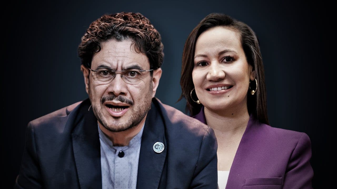 Precandidato Iván Cepeda y Carolina Corcho Precandidato Iván Cepeda y Carolina Corcho