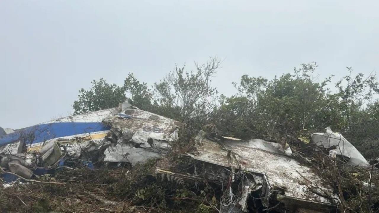 Avioneta accidentada Avioneta accidentada