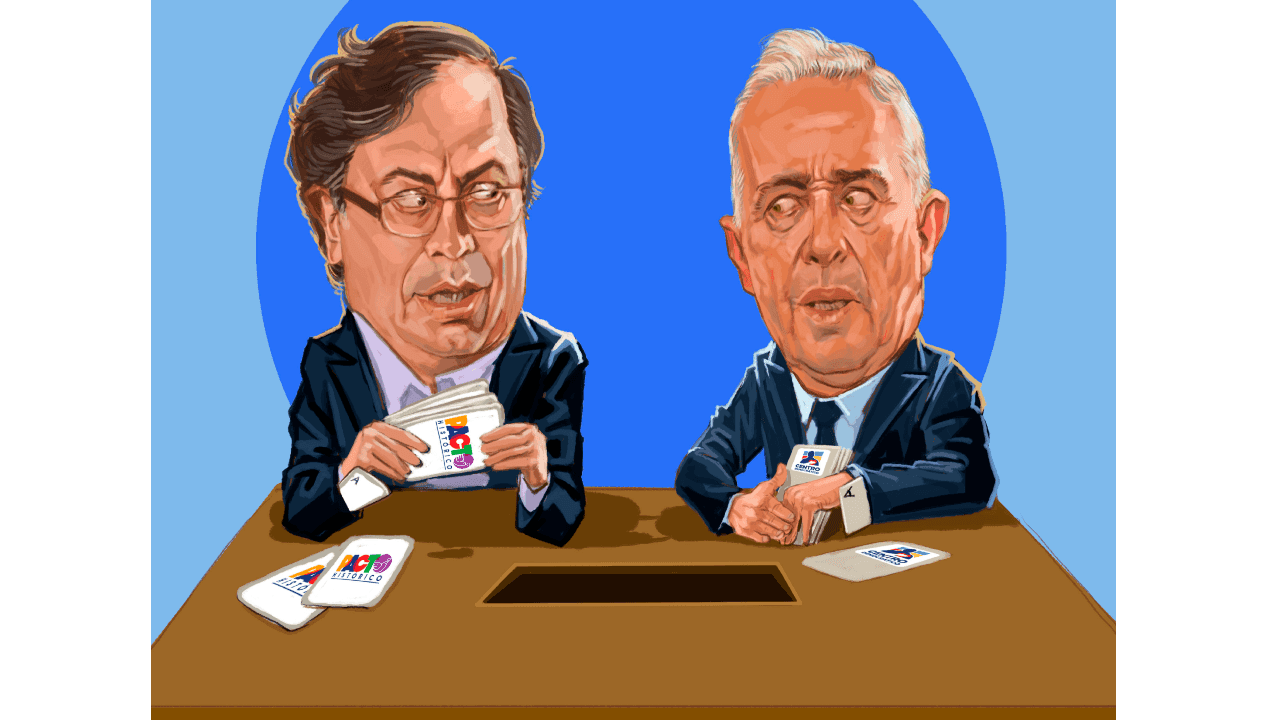 Petro y Uribe se juegan sus primeras cartas Petro y Uribe se juegan sus primeras cartas