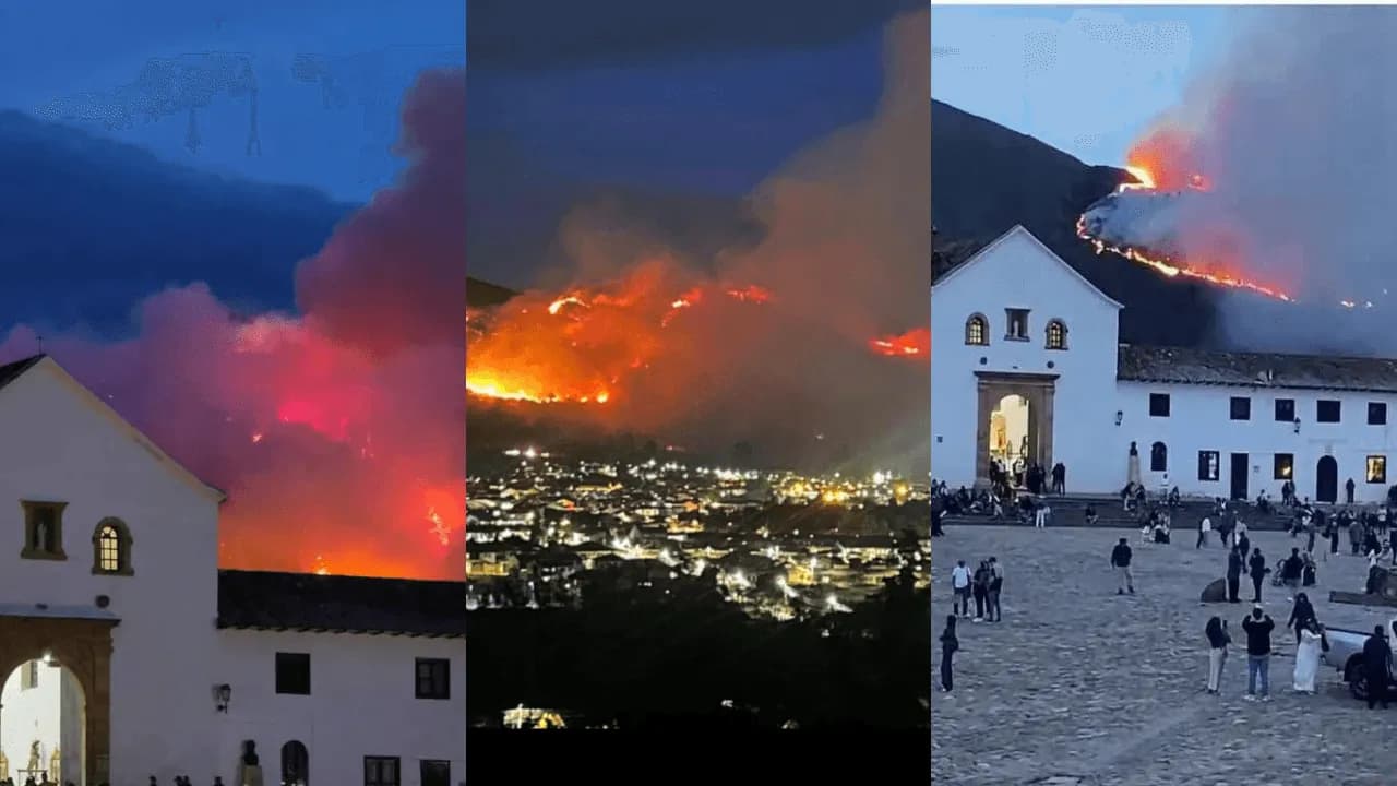 Graves incendios en Villa de Leyva: las llamas se reactivaron pese al 50 por ciento de control reportado Graves incendios en Villa de Leyva: las llamas se reactivaron pese al 50 por ciento de control reportado