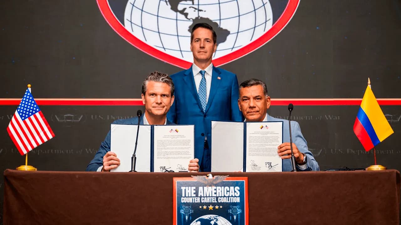 Ministro de Defensa firma adhesión de Colombia a la Coalición contra los Carteles de las Américas Ministro de Defensa firma adhesión de Colombia a la Coalición contra los Carteles de las Américas
